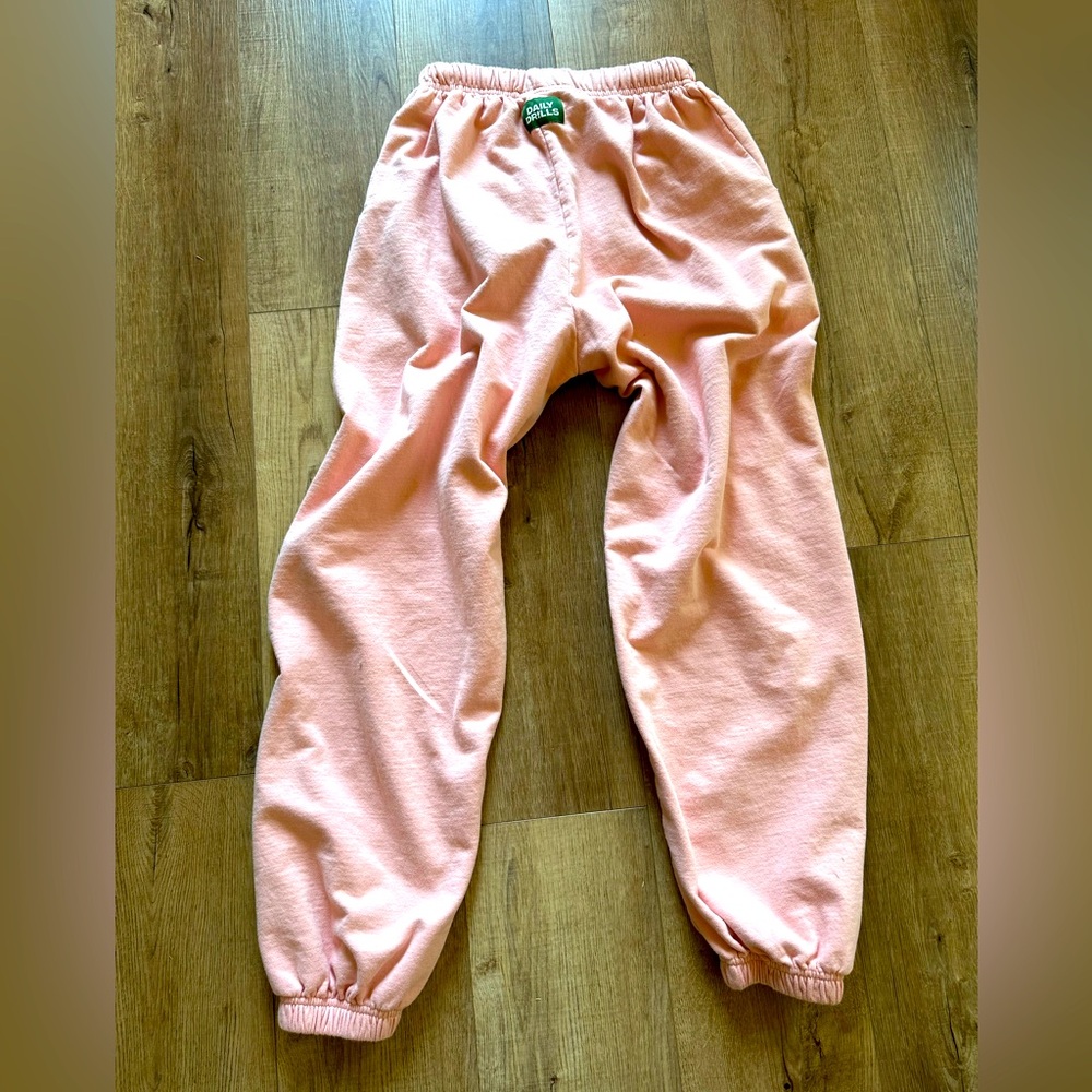 Daily Drills Fleece Jogger Sweatpants Dusty Rose Size XS/S EUC